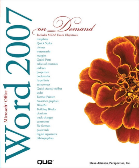 Microsoft Office Word 2007 On Demand by Steve Johnson - Paperback
