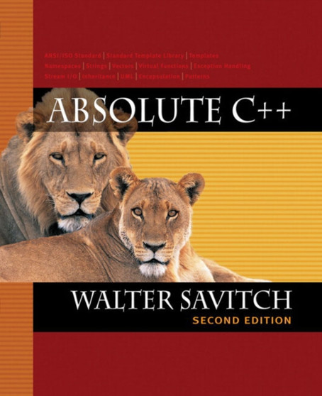 Absolute C++ by Walter J. Savitch - Paperback