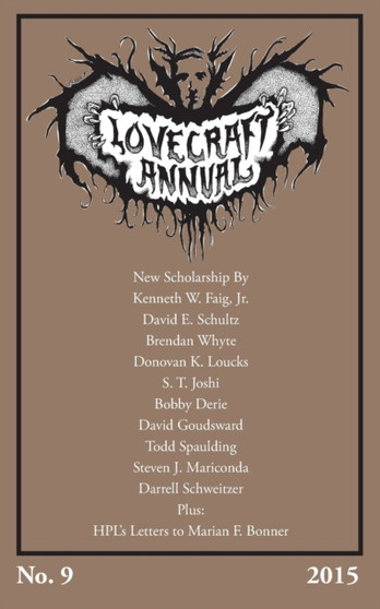 Lovecraft Annual No. 9 (2015) by Author S T Joshi - Paperback