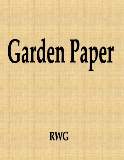 Garden Paper : 200 Pages 8.5" X 11"