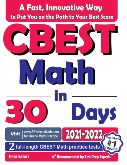 CBEST Math in 30 Days : The Most Effective CBEST Math Crash Course