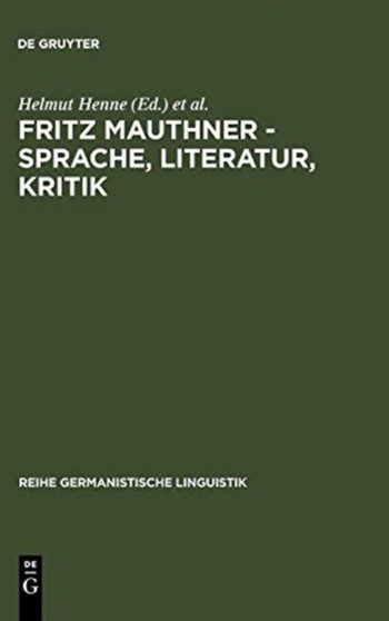 Fritz Mauthner - Sprache, Literatur, Kritik : 224