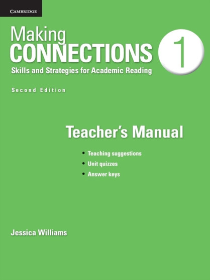 Making Connections Level 1 Teacher's Manual : Skills and Strategies for Academic Reading