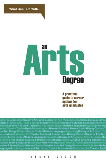 What Can I do with...An Arts Degree?