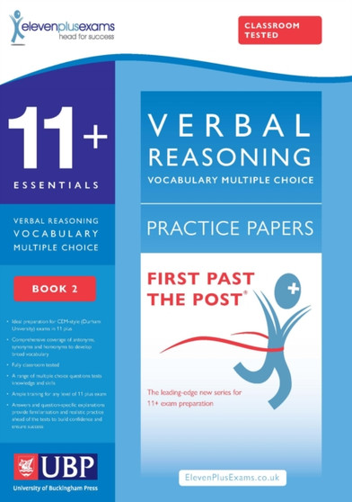 11+ Essentials Verbal Reasoning, Vocabulary for Cem Multiple Choice : Book 2