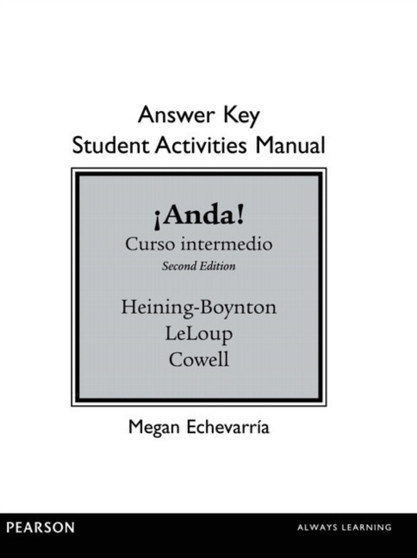 SAM Answer Key for !Anda! Curso intermedio