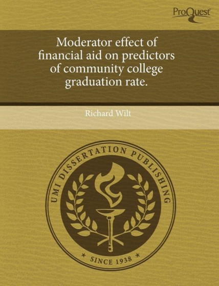 Moderator Effect of Financial Aid on Predictors of Community College Graduation Rate