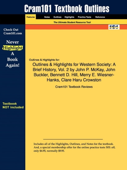Studyguide for Western Society : A Brief History, Vol. 2 by McKay, John P., ISBN 9780312683016