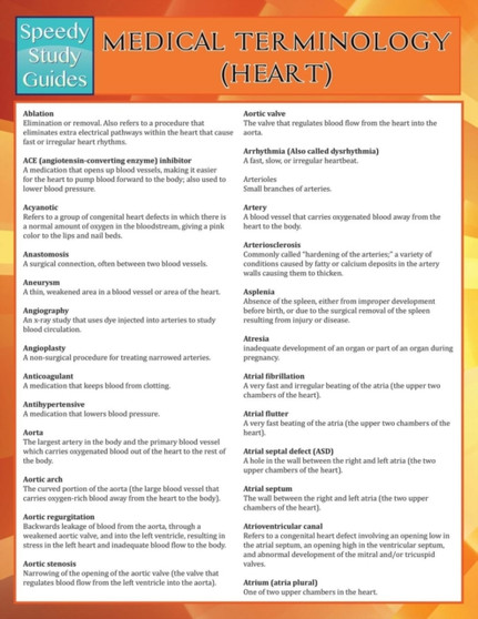 Medical Terminology : Heart (Speedy Study Guides)