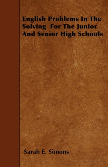 English Problems In The Solving For The Junior And Senior High Schools