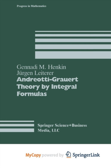 Andreotti-Grauert Theory by Integral Formulas : 74
