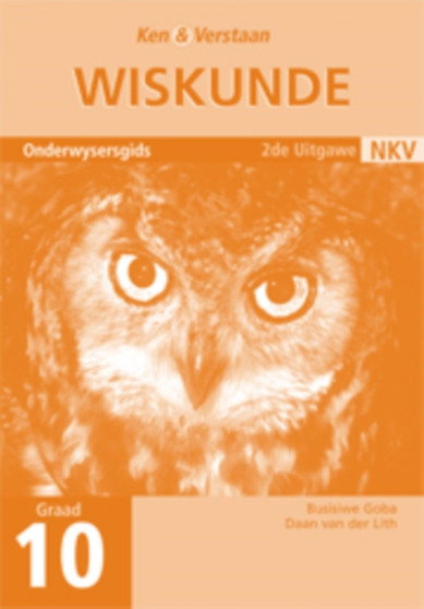 Study and Master Mathematics Grade 10 Teacher's Guide Afrikaans translation