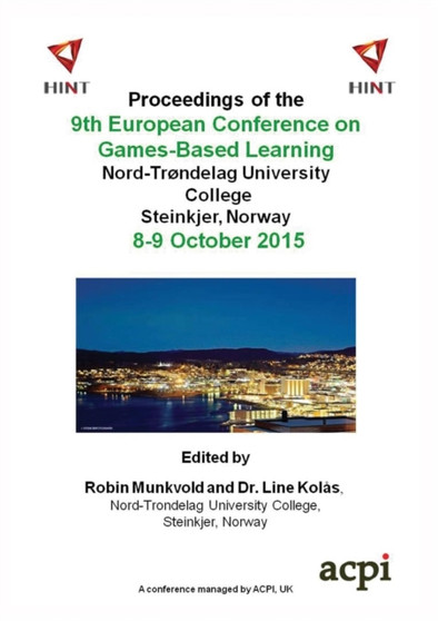Ecgbl-The 9th European Conference on Games Based Learning