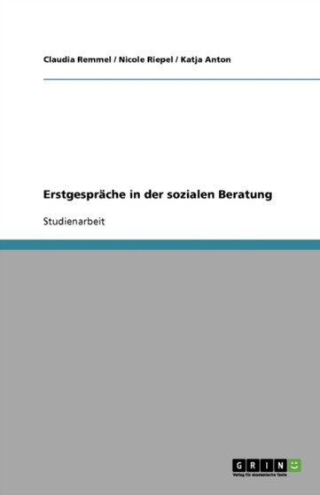 Erstgesprache in der sozialen Beratung