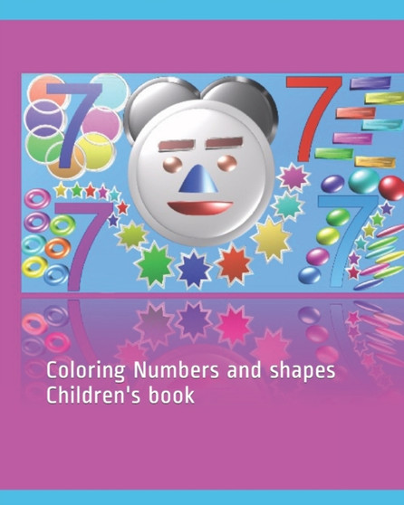 Coloring Numbers and shapes Children's book