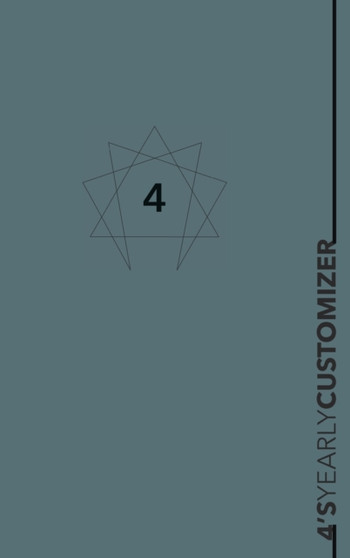 Enneagram 4 YEARLY CUSTOMIZER Planner : Yearly planner for an enneagram type Four
