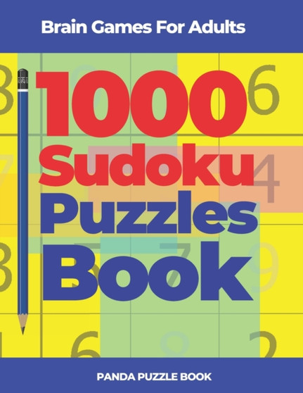 Brain Games For Adults - 1000 Sudoku Puzzles Book : Brain Teaser Puzzles by Panda Puzzle Book - Paperback