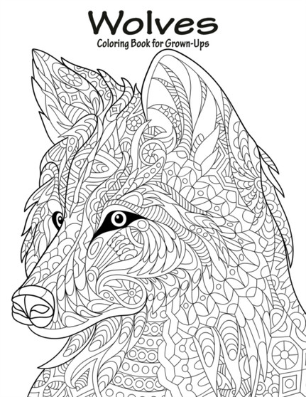 Wolves Coloring Book for Grown-Ups 1 : 1 by Nick Snels - Paperback