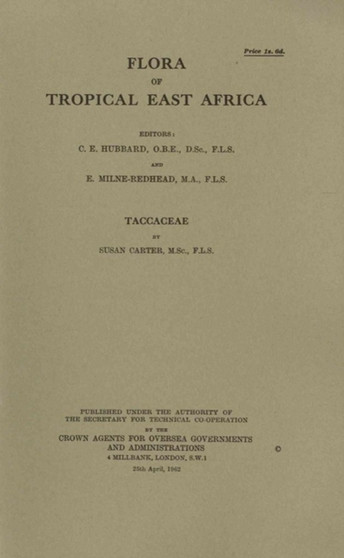 Flora of Tropical East Africa: Taccaceae : Taccaceae