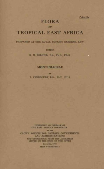 Flora of Tropical East Africa: Montiniaceae : Montiniaceae