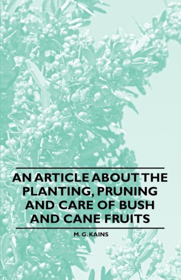 An Article About the Planting, Pruning and Care of Bush and Cane Fruits