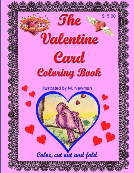 The Valentine Card Coloring Book by Martin Newman - Paperback