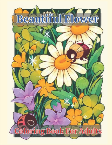 Beautiful Flower Coloring Book for adults