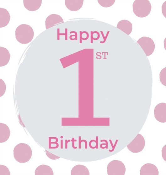 1st Birthday Guest Book (Hardcover) : Birthday girl guest book, first birthday book, party and birthday celebrations decor, memory book, 1st birthday, happy birthday guest book, celebration message lo by Lulu and Bell - Hardback