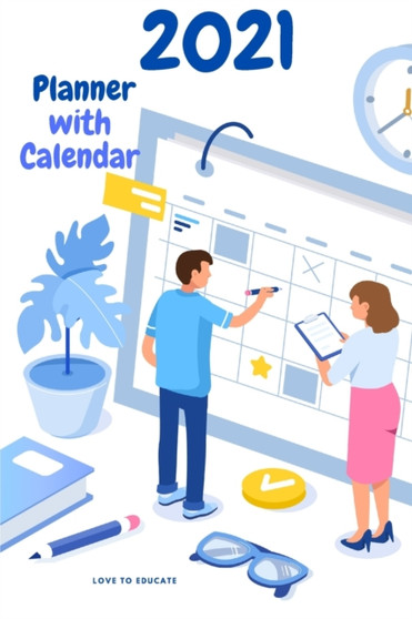 2021 Planner with Calendar - Calendar Year Goal & Vision Planner Agenda Organizer (Halloween Theme)