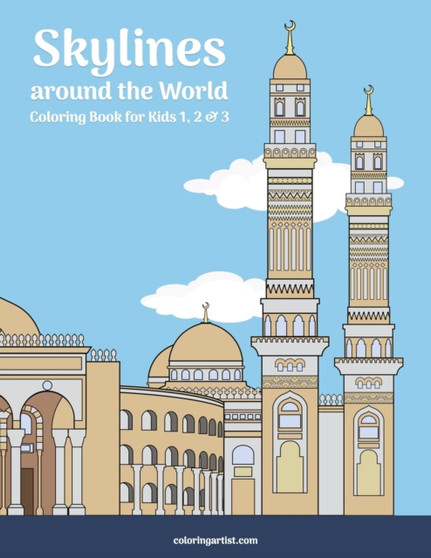 Skylines around the World Coloring Book for Kids 1, 2 & 3 : 123