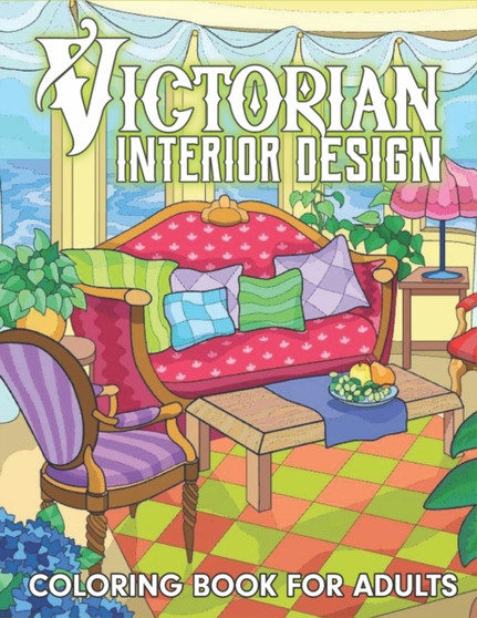 Victorian Interior Design Coloring Book For Adults : Awesome Stress Relieving Adult Colouring Books For Relaxation With Relaxing Interior Designs, Beautiful Inspirational Home Interior Designs Color B