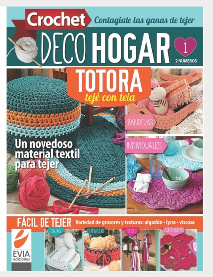 Crochet DecoHogar. Totora 1 : Un novedoso material textil para tejer