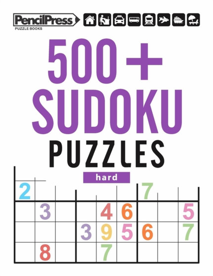 500+ Sudoku Puzzles Hard : Sudoku Puzzle Book Hard (with answers) by Sudoku Puzzle Books - Paperback