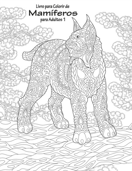 Livro para Colorir de Mamiferos para Adultos 1 : 1