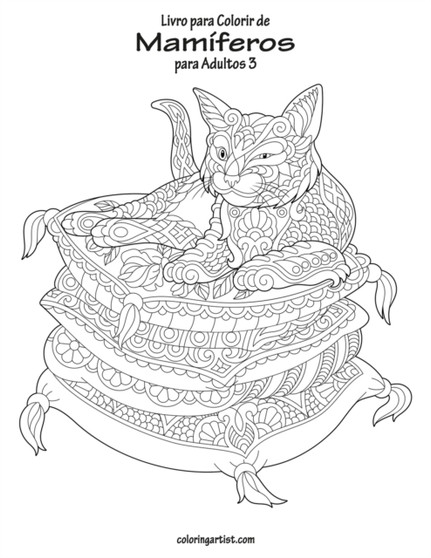 Livro para Colorir de Mamiferos para Adultos 3 : 3