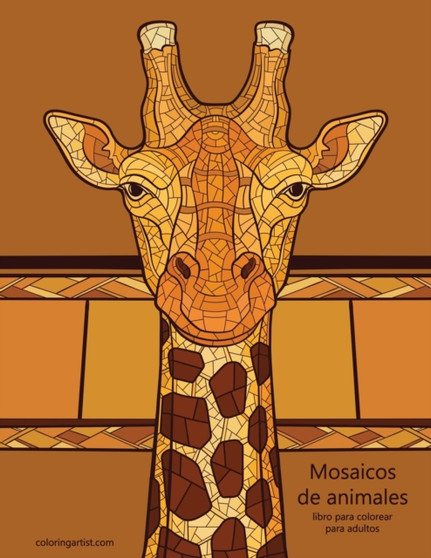 Mosaicos de animales libro para colorear para adultos : 1