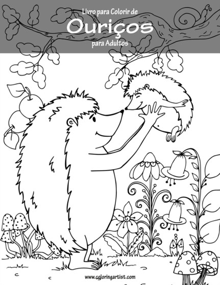Livro para Colorir de Ouricos para Adultos : 1