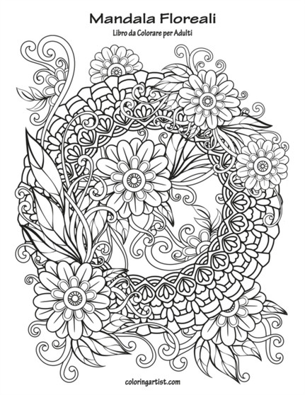 Mandala Floreali Libro da Colorare per Adulti : 1