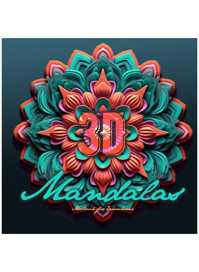 3D Mandalas Coloring Book for Adults : 3D Mandala Coloring Book for adults | grayscale mandala coloring book  | 3D Grayscale Mandalas |64P