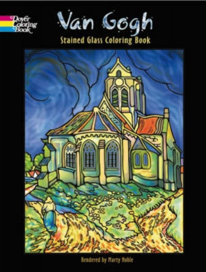 Van Gogh Stained Glass Coloring Book by Marty Noble - Paperback