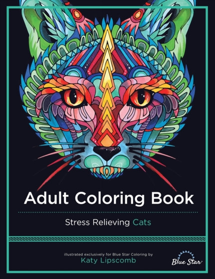 Adult Coloring Book: Stress Relieving Cats by Adult Coloring Book Artists - Paperback