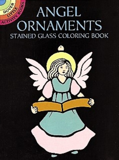Angel Ornaments Stained Glass Colouring Book by Marty Noble - Paperback