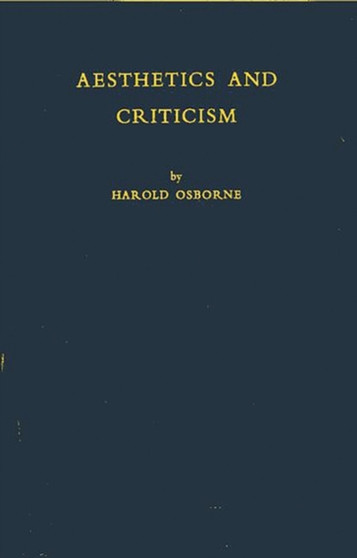 Aesthetics and Criticism