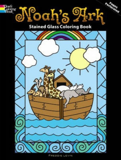 Noah's Ark Stained Glass Coloring Book by Freddie Levin - Paperback