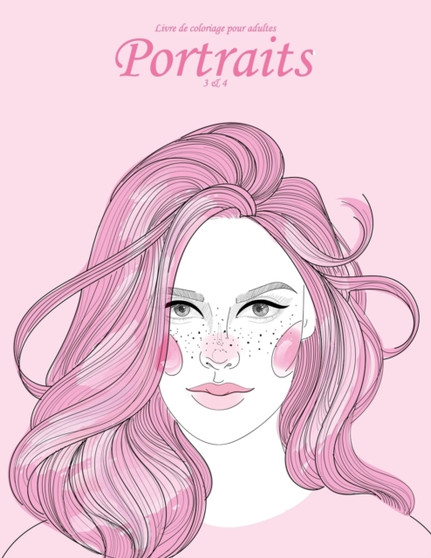 Livre de coloriage pour adultes Portraits 3 & 4 by Nick Snels - Paperback