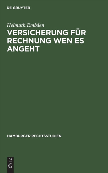 Versicherung Fur Rechnung Wen Es Angeht : 8