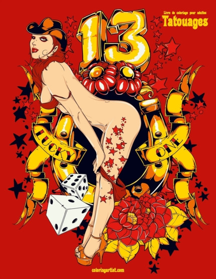 Livre de coloriage pour adultes Tatouages : 1 by Nick Snels - Paperback