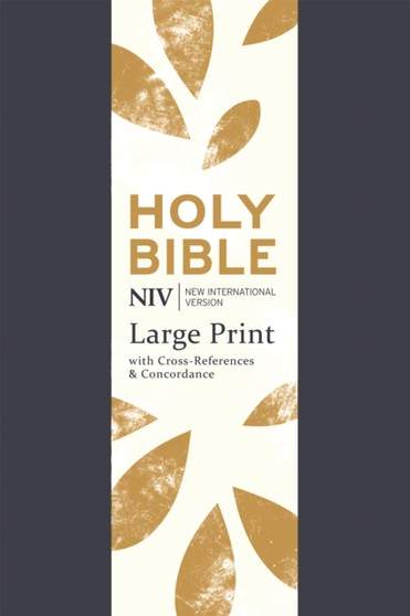 NIV Large Print Single-Column Deluxe Reference Bible : Navy Soft-tone