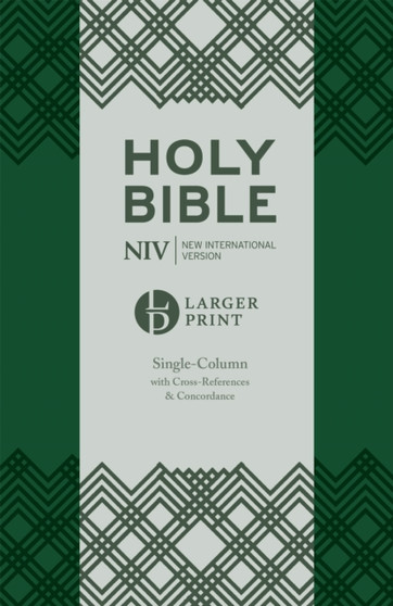 NIV Larger Print Compact Single Column Reference Bible : Green Soft-tone