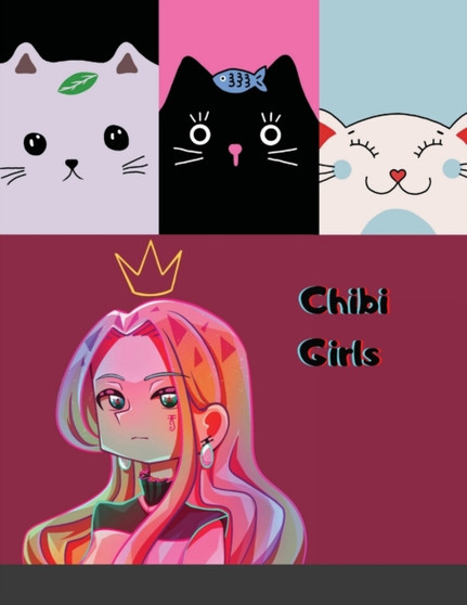 Chibi Girls : For Kids Gorgeous Cute Anime Girls Set In Fun Fantasy Manga Scenes by Magnificent Maxim - Paperback
